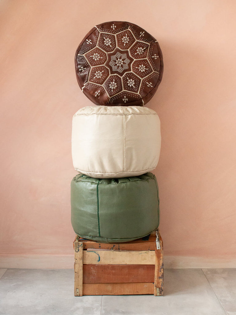 Your guide to filling and stuffing Moroccan poufs
