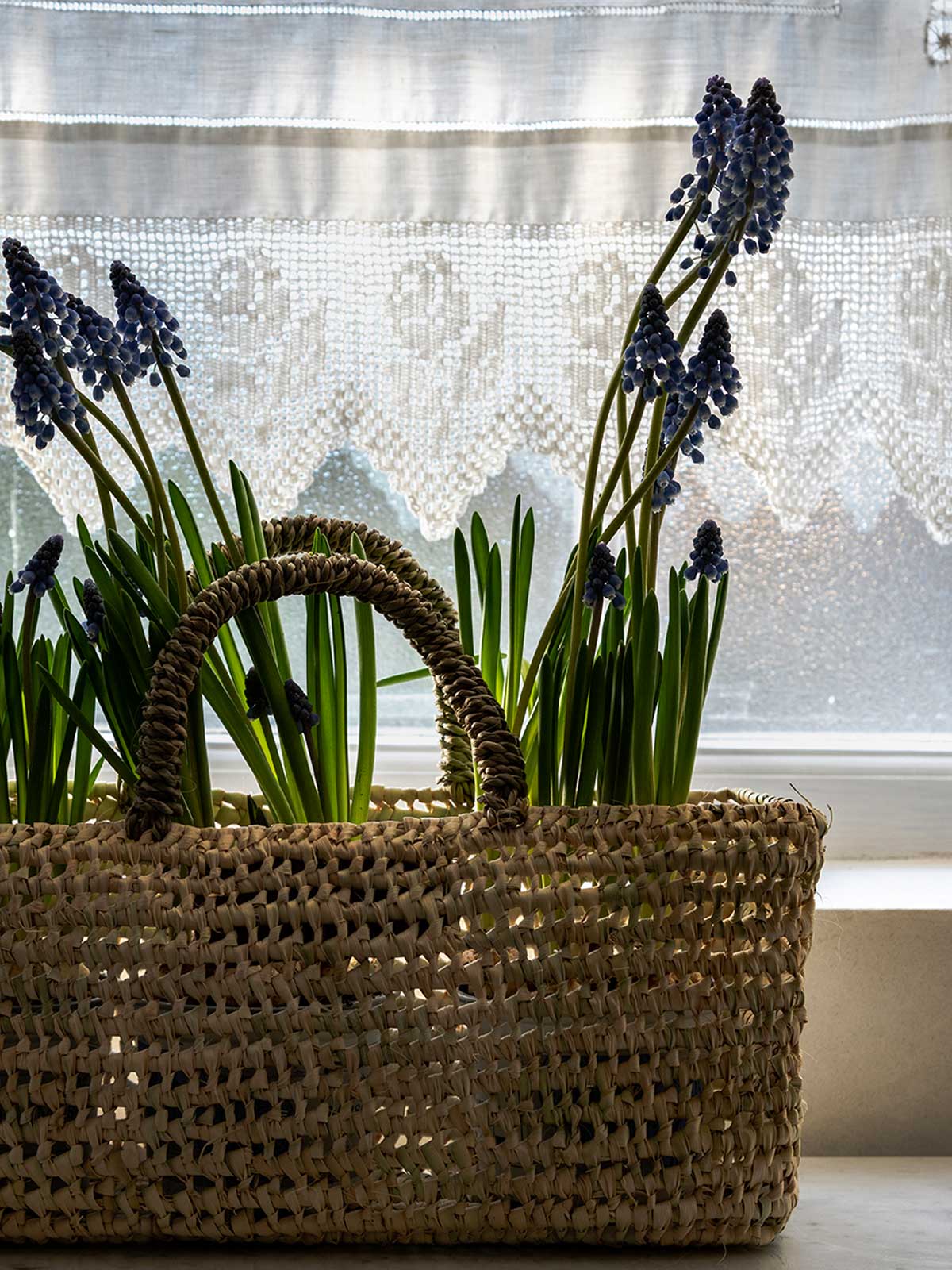 Bohemia Design Long Open Weave Storage Basket