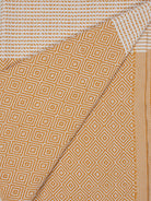 Nordic Dot Hammam Towel in mustard diamond pattern by Bohemia Design